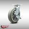 Service Caster 8 Inch SS Thermoplastic Rubber Swivel Caster with Roller Bearing and Brake SCC SCC-SS30S820-TPRRF-TLB - alternate 5